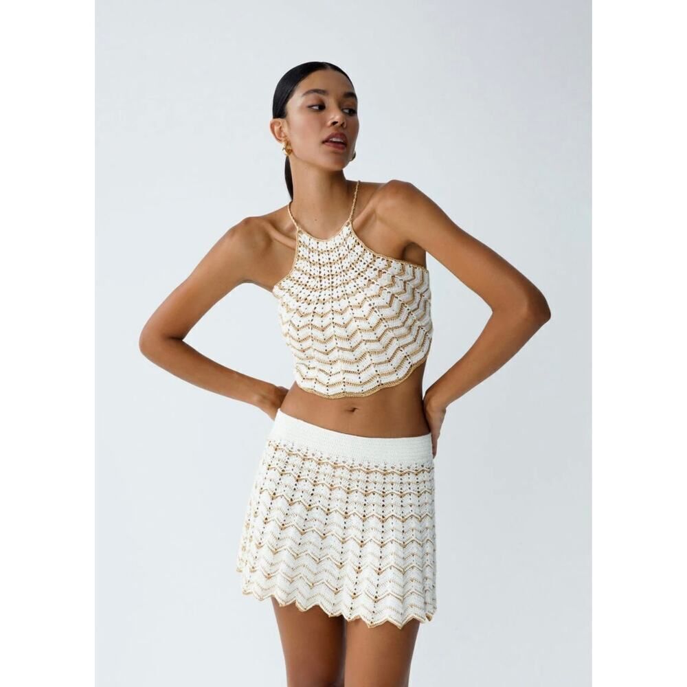 MYBEACHYSIDE Regina Crochet Halter Top